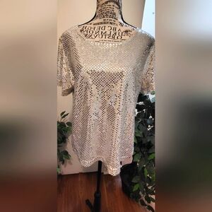 Sequin Silver And Gold Women's Tops